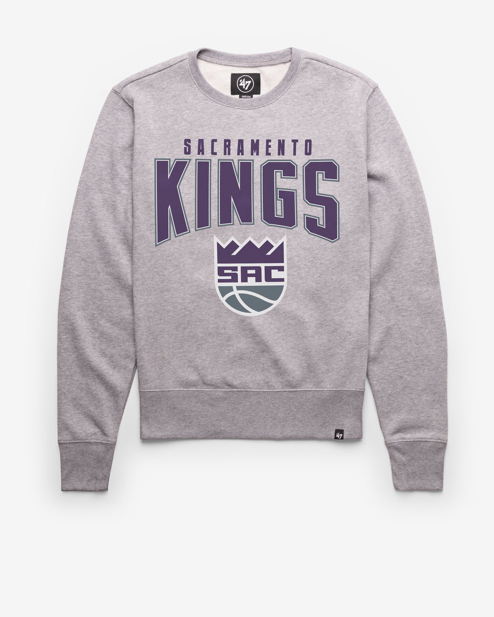 SACRAMENTO KINGS TEAM ELEMENTS ARCH '47 HEADLINE CREW SLATE GREY
