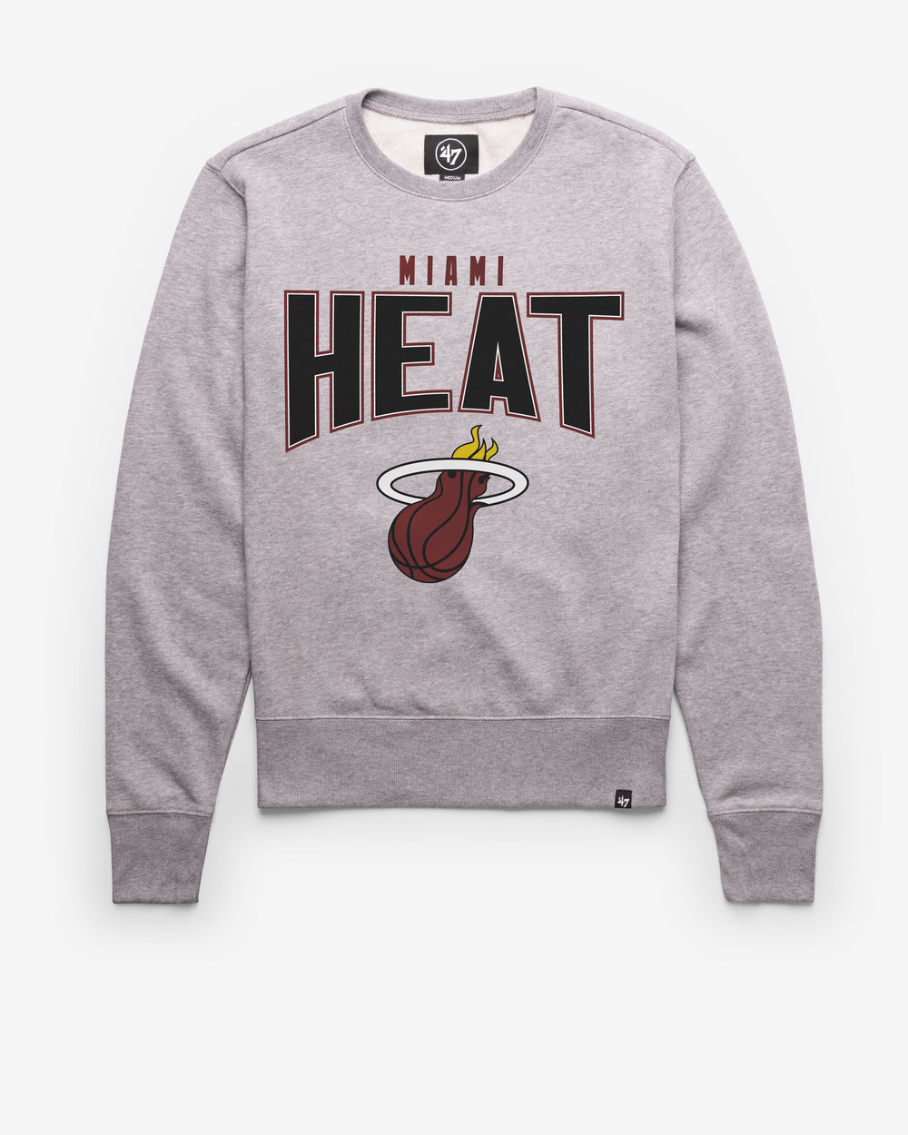 MIAMI HEAT TEAM ELEMENTS ARCH '47 HEADLINE CREW SLATE GREY