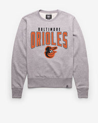 BALTIMORE ORIOLES TEAM ELEMENTS ARCH '47 HEADLINE CREW SLATE GREY