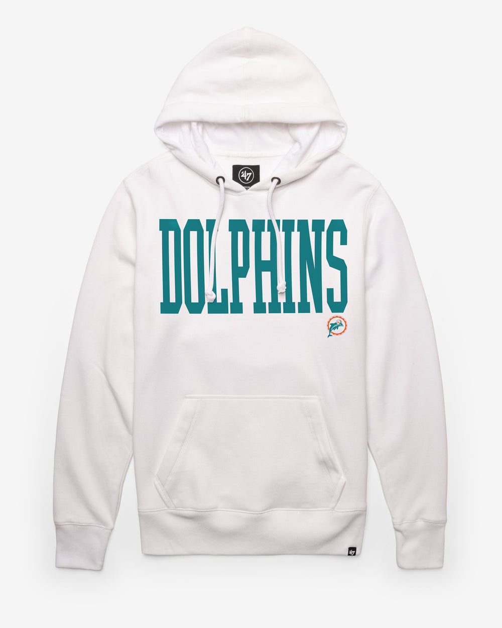 MIAMI DOLPHINS HISTORIC DIME '47 HEADLINE HOOD WHITE WASH