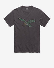 PHILADELPHIA EAGLES HISTORIC GRIT VINTAGE '47 SCRUM TEE CHARCOAL