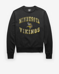 MINNESOTA VIKINGS DOUBLE ARCH '47 HEADLINE CREW JET BLACK