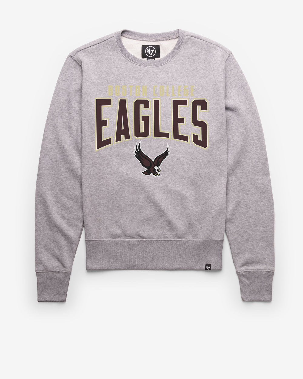 BOSTON COLLEGE EAGLES BC TEAM ELEMENTS ARCH '47 HEADLINE CREW SLATE GREY