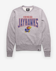 KANSAS JAYHAWKS TEAM ELEMENTS ARCH '47 HEADLINE CREW SLATE GREY