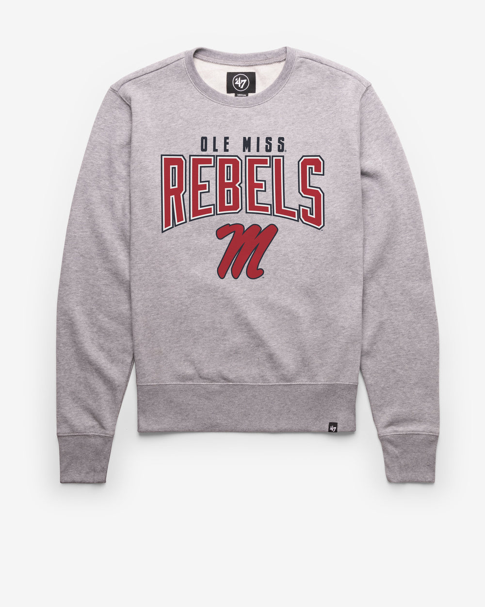 MISSISSIPPI REBELS TEAM ELEMENTS ARCH '47 HEADLINE CREW SLATE GREY