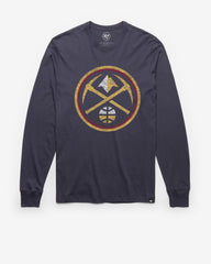 DENVER NUGGETS PREMIER '47 FRANKLIN LONG SLEEVE TEE ATLAS BLUE