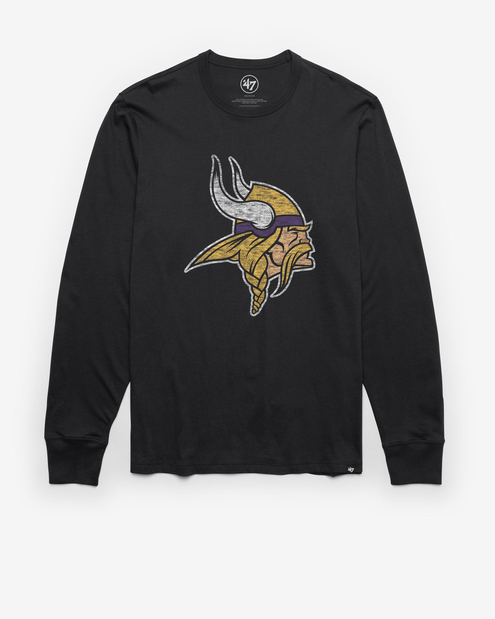 MINNESOTA VIKINGS PREMIER '47 FRANKLIN LONG SLEEVE TEE FLINT BLACK