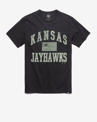 KANSAS JAYHAWKS OHT MAJOR '47 FRANKLIN TEE FLINT BLACK
