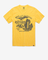 MICHIGAN WOLVERINES VINTAGE REGIONAL '47 FRANKLIN TEE GOLDFINCH