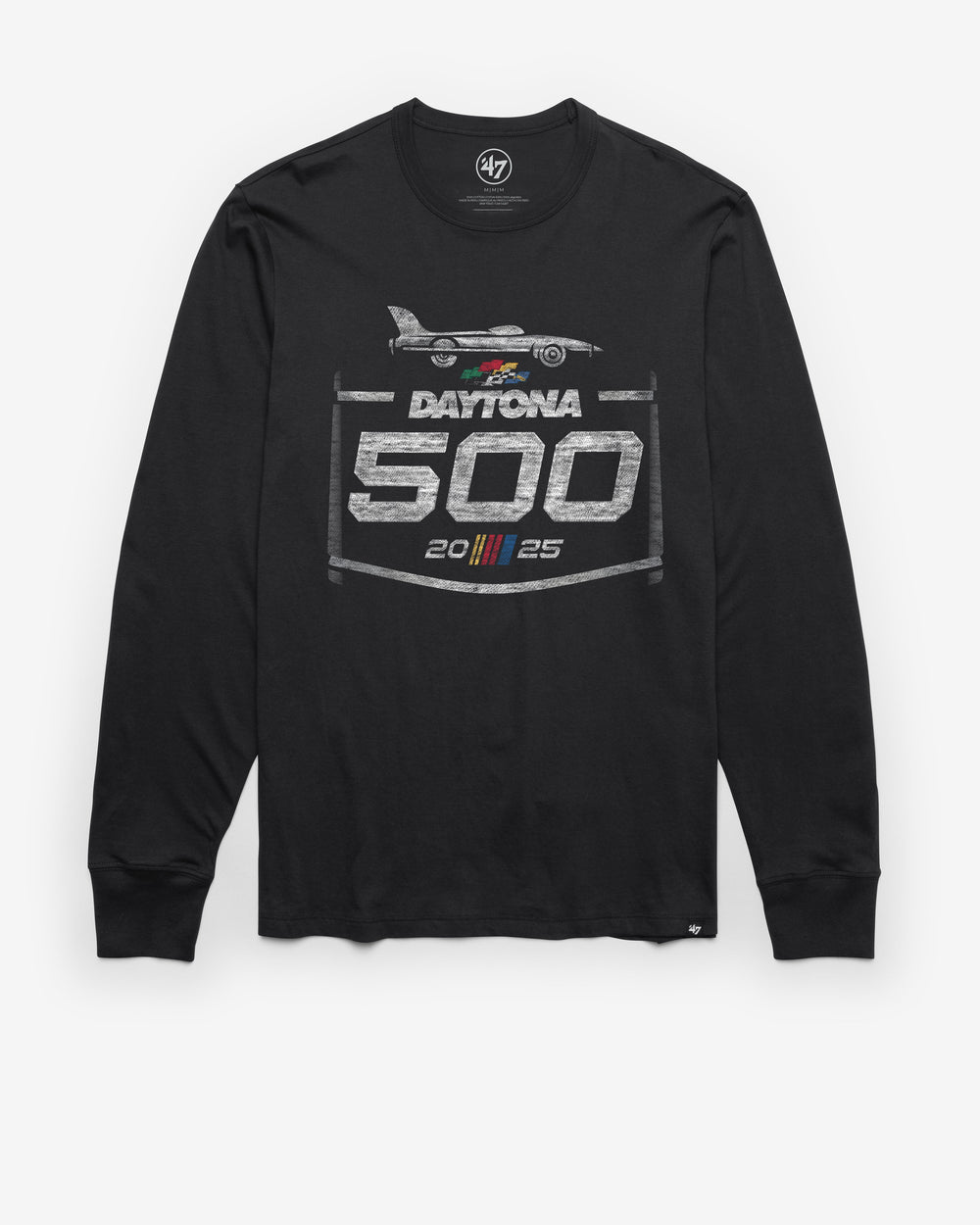 DAYTONA 500 PREMIER '47 FRANKLIN LONG SLEEVE TEE FLINT BLACK