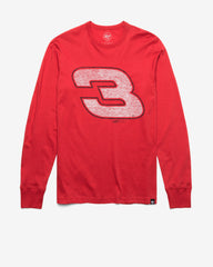NASCAR AUSTIN DILLON RICHARD C DRIVER '47 FRANKLIN LONG SLEEVE TEE RACER RED
