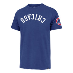 CHICAGO CUBS UPSIDE DOWN TWO PEAT '47 FRANKLIN TEE JETTY BLUE