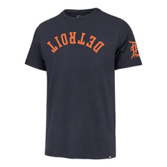 DETROIT TIGERS UPSIDE DOWN TWO PEAT '47 FRANKLIN TEE ATLAS BLUE