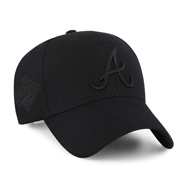 ATLANTA BRAVES COOPERSTOWN WORLD SERIES SURE SHOT SNAPBACK '47 MVP BLACK