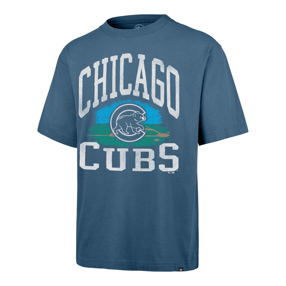 CHICAGO CUBS CLOUDFIELD MONTAUK '47 FOUNDATION TEE DUSTED TIMBER BLUE