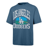 LOS ANGELES DODGERS CLOUDFIELD MONTAUK '47 FOUNDATION TEE DUSTED TIMBER BLUE