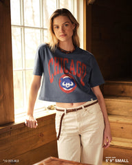 ALABAMA CRIMSON TIDE SHALE '47 MONTAUK CROP TEE WOMENS DUSTED DARK GRAY