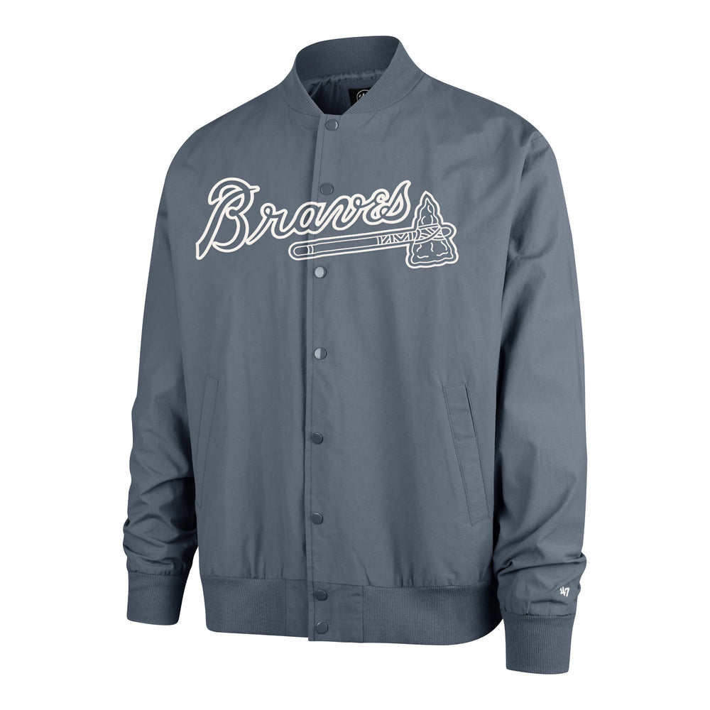 ATLANTA BRAVES TRADEMARK TWILL '47 BOMBER BASALT