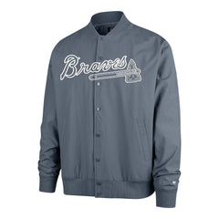 ATLANTA BRAVES TRADEMARK TWILL '47 BOMBER BASALT