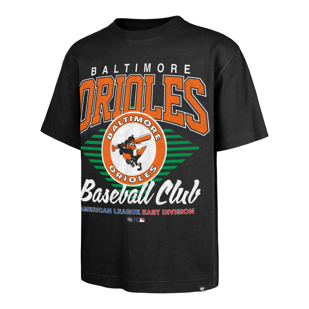BALTIMORE ORIOLES COOPERSTOWN EXTENDED PLAY '47 FOUNDATION TEE BLACK
