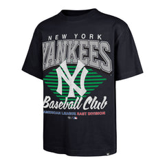 NEW YORK YANKEES COOPERSTOWN EXTENDED PLAY '47 FOUNDATION TEE NAVY