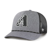 ARIZONA DIAMONDBACKS CARBON ROPE '47 TRUCKER CHARCOAL