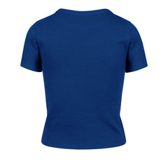 CHICAGO CUBS MICRO EMB '47 BABY RIB TEE WOMENS ROYAL