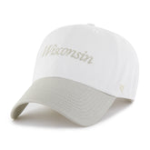 WISCONSIN BADGERS FOUNDATION SCRIPT TWO TONE '47 CLEAN UP SANDSTONE