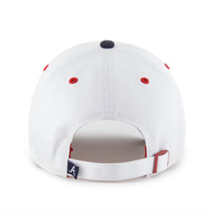 ATLANTA BRAVES PATRIOTIC FLAG FILL '47 CLEANUP WHITE