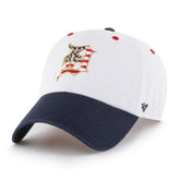 DETROIT TIGERS PATRIOTIC FLAG FILL '47 CLEAN UP WHITE