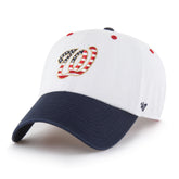 WASHINGTON NATIONALS PATRIOTIC FLAG FILL '47 CLEAN UP WHITE