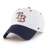 TAMPA BAY RAYS PATRIOTIC FLAG FILL '47 CLEAN UP WHITE