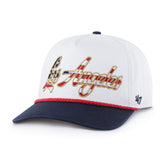 LOS ANGELES DODGERS PATRIOTIC OVERHAND '47 HITCH WHITE