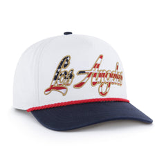 LOS ANGELES DODGERS PATRIOTIC OVERHAND '47 HITCH WHITE