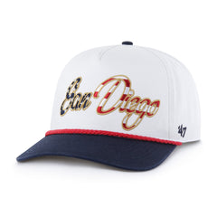 SAN DIEGO PADRES PATRIOTIC OVERHAND '47 HITCH WHITE
