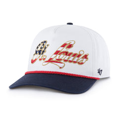 ST. LOUIS CARDINALS PATRIOTIC OVERHAND '47 HITCH WHITE