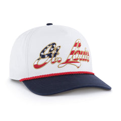 ST. LOUIS CARDINALS PATRIOTIC OVERHAND '47 HITCH WHITE