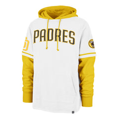 SAN DIEGO PADRES TRIFECTA '47 SHORTSTOP PULLOVER OVER WHITE WASH