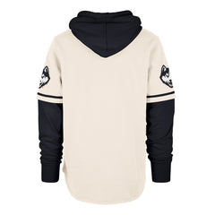 CONNECTICUT HUSKIES UCONN TRIFECTA '47 SHORTSTOP PULLOVER HOOD CREAM