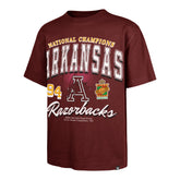 ARKANSAS RAZORBACKS RAH RAH '47 FOUNDATION TEE CARDINAL