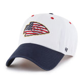KANSAS CITY CHIEFS PATRIOTIC FLAG FILL '47 CLEAN UP WHITE