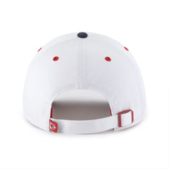 KANSAS CITY CHIEFS PATRIOTIC FLAG FILL '47 CLEAN UP WHITE