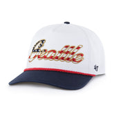 SEATTLE SEAHAWKS PATRIOTIC OVERHAND '47 HITCH RF RELAXED FIT WHITE