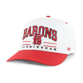 BIRMINGHAM BARONS ROSCOE ROPE TWO TONE '47 HITCH WHITE