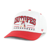 ALBUQUERQUE ISOTOPES ROSCOE ROPE TWO TONE '47 HITCH WHITE