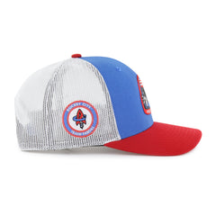 ROCKET CITY TRASH PANDAS SIDE NOTE '47 TRUCKER BLUE RAZ