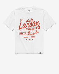 KYLE LARSON / HENDRICK MOTORSPORTS SWERVE '47 SCRUM TEE WHITE WASH