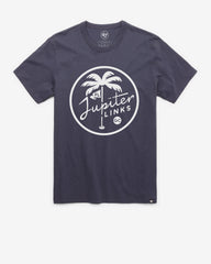 TGL FLORIDA JUPITER LINKS GOLF CLUB IMPRINT '47 FRANKLIN TEE ATLAS BLUE