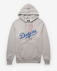LOS ANGELES DODGERS COOPERSTOWN IMPRINT '47 HEADLINE HOOD SLATE GREY