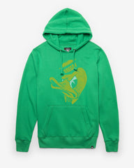 OREGON DUCKS VINTAGE IMPRINT '47 HEADLINE HOOD KELLY